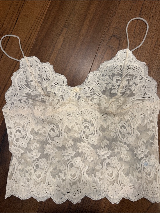 Vintage Tops - Vintage Lace Cami Top in Cream